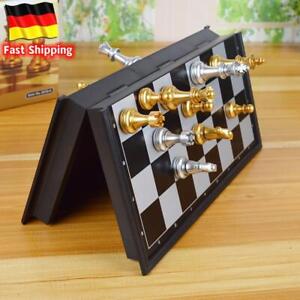 Folding Magnetic Chess Set Portable Chess Board Set Plastic Board Game Xmas Gift