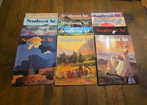 LOT of 12 Southwest Art Magazines 1984 Complete  - Picture 1 of 13