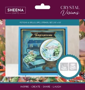 Crafter's Companion - VISIONES DE CRISTAL - POCIONES Y HECHIZOS - JUEGO DE PLANTILLAS - Imagen 1 de 4