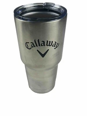 Caneca de viagem Callaway Golf grande de metal com tampa - Imagem 1 de 3