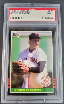 Roger Clemens 1985 Donruss Rookie RC #273 PSA 7 casi como nuevo Boston Red Sox Foto 1 de 2