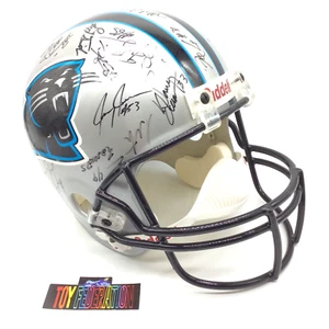 Full Size Riddell Replica Carolina Panthers Football Helmet Multiple Autographs - Picture 1 of 13