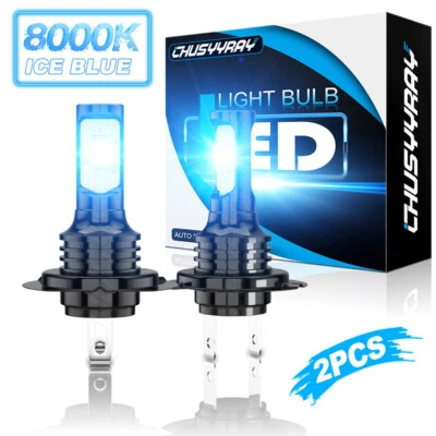 H7 LED Motorcycle Headlight Bulbs For Honda CBR600RR 2007-2020 8000K Ice Blue — 第 1/4 张图片