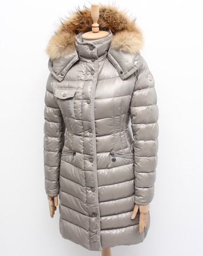 Autentico cappotto giacca piumino trapuntato donna MONCLER Hermifur lungo 0 ~XS S