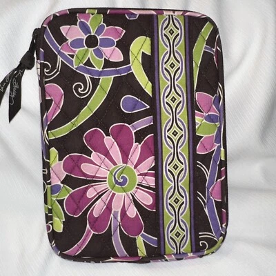 Vera Bradley iPad CASE Sleeve Purple Punch Floral Tablet Carrier E-reader Small - Image 1 of 3