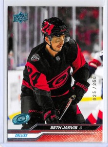2023-24 Upper Deck Series 1 Deluxe Parallel /250 - SETH JARVIS - Hurricanes