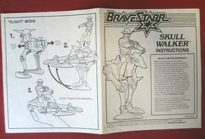 Bravestarr Instruction Manuel Skull Walker Original Instructions Mattel 1986 - Picture 1 of 2