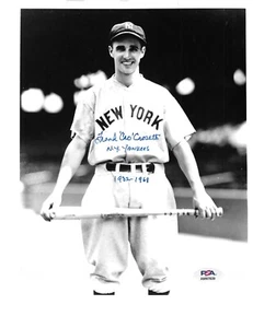 FRANK CROSETTI d. 2002 Yankees Signed Autographed 8X10 PSA COA B&W Photograph - Picture 1 of 3