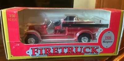 Ertl John Deere 1926 Seagrave Fire Truck Bank #5710 New In Box 1/30 Scale 1992 - Image 1 of 2