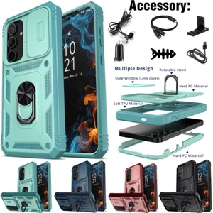 Custodia cavalletto anello per Samsung Galaxy S24 FE accessorio cover telefono antiurto - Foto 1 di 36