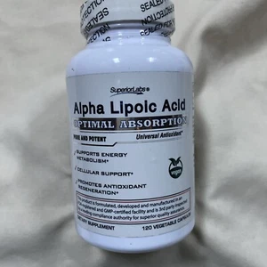Superior Labs Alpha Lipoic Acid 120 Vegetable Capsules Exp 12/25 - Picture 1 of 3