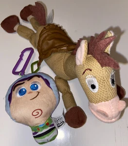 Toy Story Bullseye Bean Bag 8” Plush Plus Buzz Key Chain Disney Store Exclusive - Picture 1 of 8