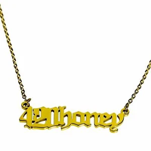 20" Marijuana "Honey" Gold Pendant Necklace - Picture 1 of 1