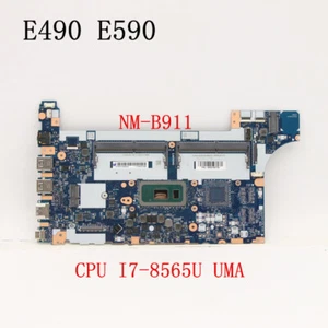 NM-B911 For Lenovo ThinkPad E490 E590 Motherboard I7-8565 FRU 5B20V80732 02DL777 - Picture 1 of 3
