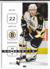 05/06 UD Hot Prospects White Hot Brian Leetch /10 8 Bruins