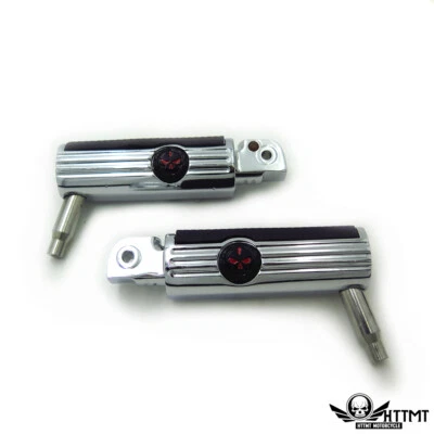 Chrome Defiance Footpegs For Yamaha V-Star 1000 650 Royal Star V-Max Virago Stry - Изображение 1 из 4