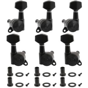 Accordatore Picchetti Accordatore Chitarra Machine Heads 3L3R Blocco Accordatura Nero con Filo - Foto 1 di 7
