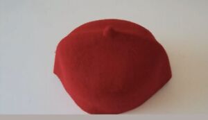 Nigerian Traditional Hat "Igbo Fila" Men's Wool Cap Red - 52, 54, 56
