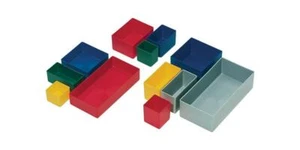 LA-KA-PE Einsatzkasten 49 x 49 x 40 mm blau PS für Schubladen u. Sortimenskästen