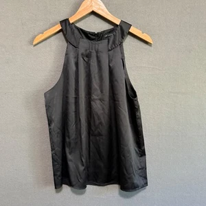 The Limited Women's Large Black Choker Neck Zip Back Sleeveless Blouse - Picture 1 of 8