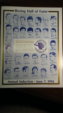 1992 International Boxing Hall of Fame Induction Program