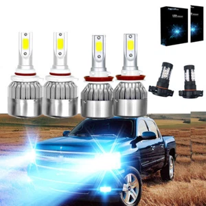 6x 8000K LED faros antiniebla bombillas para Silverado 1500 2500 2007-2015 P1221 - Imagen 1 de 12