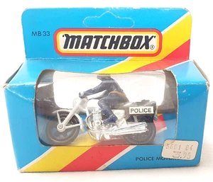 Matchbox Lesney 1:35 HONDA CB 750 FOUR #33 Die-Cast POLICE MOTORCYCLE MB`81 RARE - Picture 1 of 6