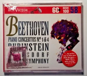 RCA Victor Basic 100 Series No 58 Ludwig van Beethoven Piano Concertos Nos 1 & 4 - Picture 1 of 3