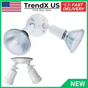 Flood Light 300Watts Outdoor Exterior Security Lights Fixture White Adjustable - Picture 1 of 12