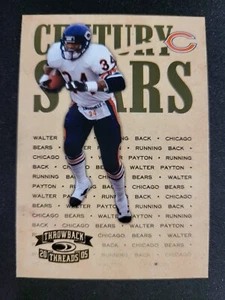 2005 Thorwback Threads Walter Payton Karte #cs-25 CENTURY STARS Bären - Bild 1 von 2