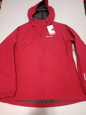 Chaqueta de lluvia Marmot Minimalist Gore Tex Shell Wind XL para mujer frambuesa oscura  Foto 1 de 4