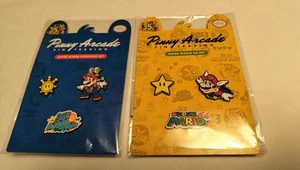 Super Mario Bros Super Mario 64 & Sunshine Pinny Arcade 3 Pin Set Anniversary - Picture 1 of 4
