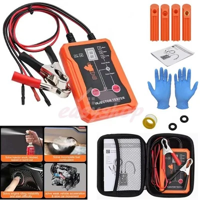 Fuel Injector Tester and Cleaner Tool Kit 8 Pulse Modes 4 Wire Output Terminals - Image 1 of 4