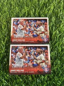 Lot 2 2015 Jimmy Rollins Topps #659 Highlights Checkliste Phillies A94 - Bild 1 von 2