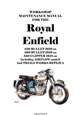 ROYAL ENFIELD 350 500 BULLET 350 CLIPPER REPAIR WORKSHOP SERVICE MANUAL REPRINT — 第 1/3 张图片