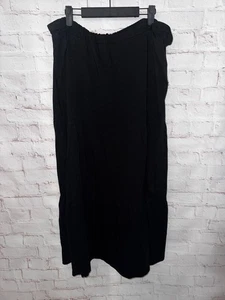 Janina Curved Maxirock Volantrock Jerseyrock schwarz Grösse 52 - Bild 1 von 4