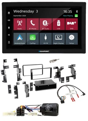 Blaupunkt 2DIN Lenkrad USB Bluetooth DAB Autoradio für Nissan Tida ab 2008 Titan - Bild 1 von 4