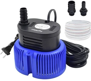 Pool Cover Pump (Yellow), 850 GPH, 3 Adaptors- 16 ft drainage hose, 25 ft Cord - Picture 1 of 6