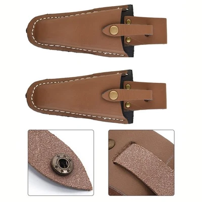 Protect and Carry Your Pruning Tools Leather Scissors Storage Bag Set of 2 - Image 1 of 4