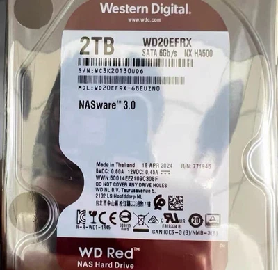 WD Red Plus 2TB Internal Enterprise Drive 5400RPM SATA 3.5" 64MB Cache WD20EFRX - Image 1 of 4