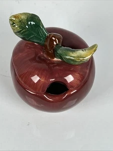 Tarro de mermelada/gelatina con forma de manzana de Sakura delicada superficie pintada a mano de colección - Imagen 1 de 7