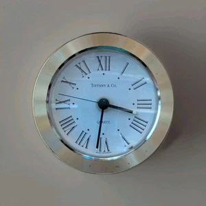 Tiffany & Co Runder Schreibtisch Quarz Wecker Reise Massiv Messing Germany 2 3/4" - Bild 1 von 4
