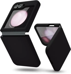 Samsung Galaxy Z Flip 6 Case Protective Cover - Black - 2024 Galaxy Z Flip 6 - Picture 1 of 19