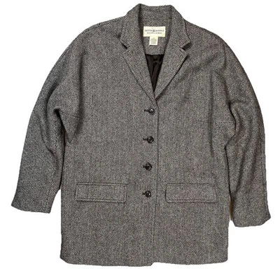 Denim And Supply Women’s Brown Wool Blend Herringbone Jacket Sz Small Blazer - Image 1 of 4