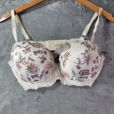 Victorias Secret Dream Angels Demi Bra 32DD 70F Smooth Lace Floral Lined - Image 1 of 4