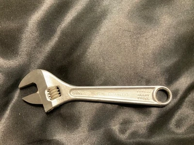 Vintage Stanley No. 1536 adjustable wrench 6 inch USA w/ original price stamp - Image 1 of 4