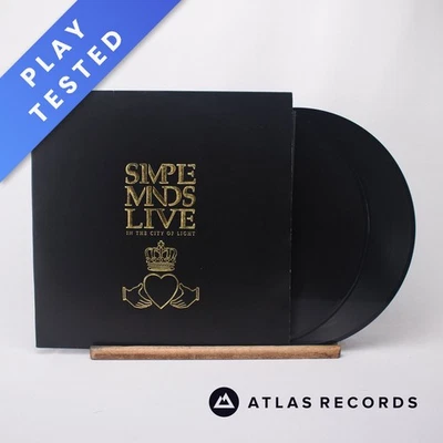 Simple Minds Live In The City Of Light 2 x LP Album Vinyl Record - EX/VG+ - Image 1 of 4