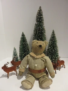 WELL WORN 10" ANTIQUE TEDDY BEAR, AAFA - Picture 1 of 8