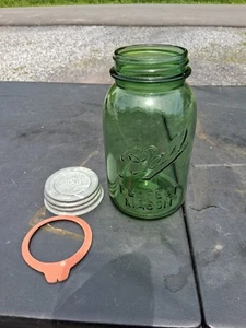 Barattolo da muratore Vinyage verde oliva palla perfetto - Foto 1 di 19