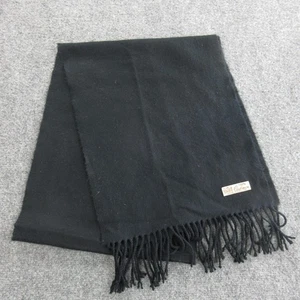 Kaschmir Schal Herren schwarz 100% Kaschmir Made in England Fransen weich Winter - Bild 1 von 8